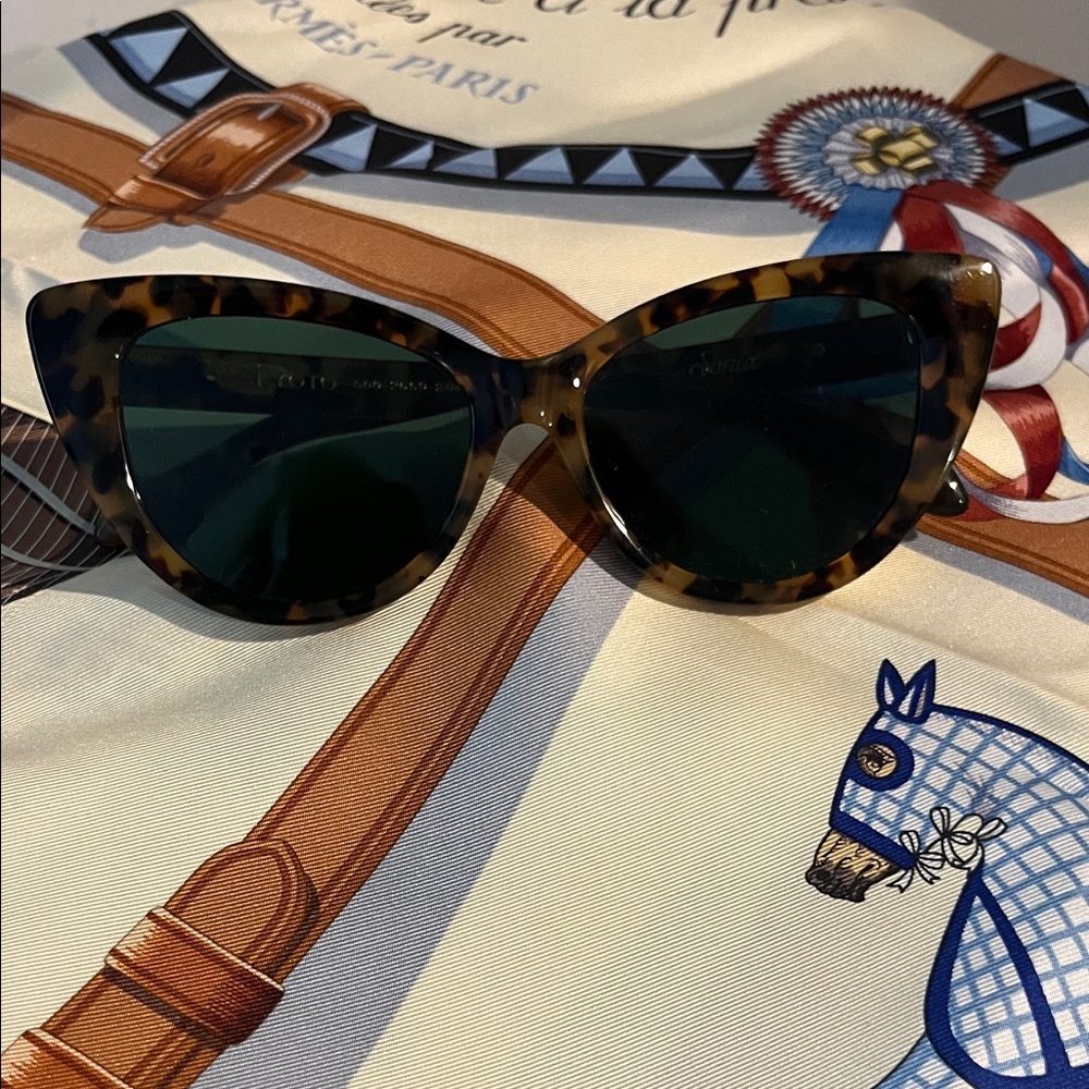 Onia Tortoise Shell Cat-Eye Sunglasses